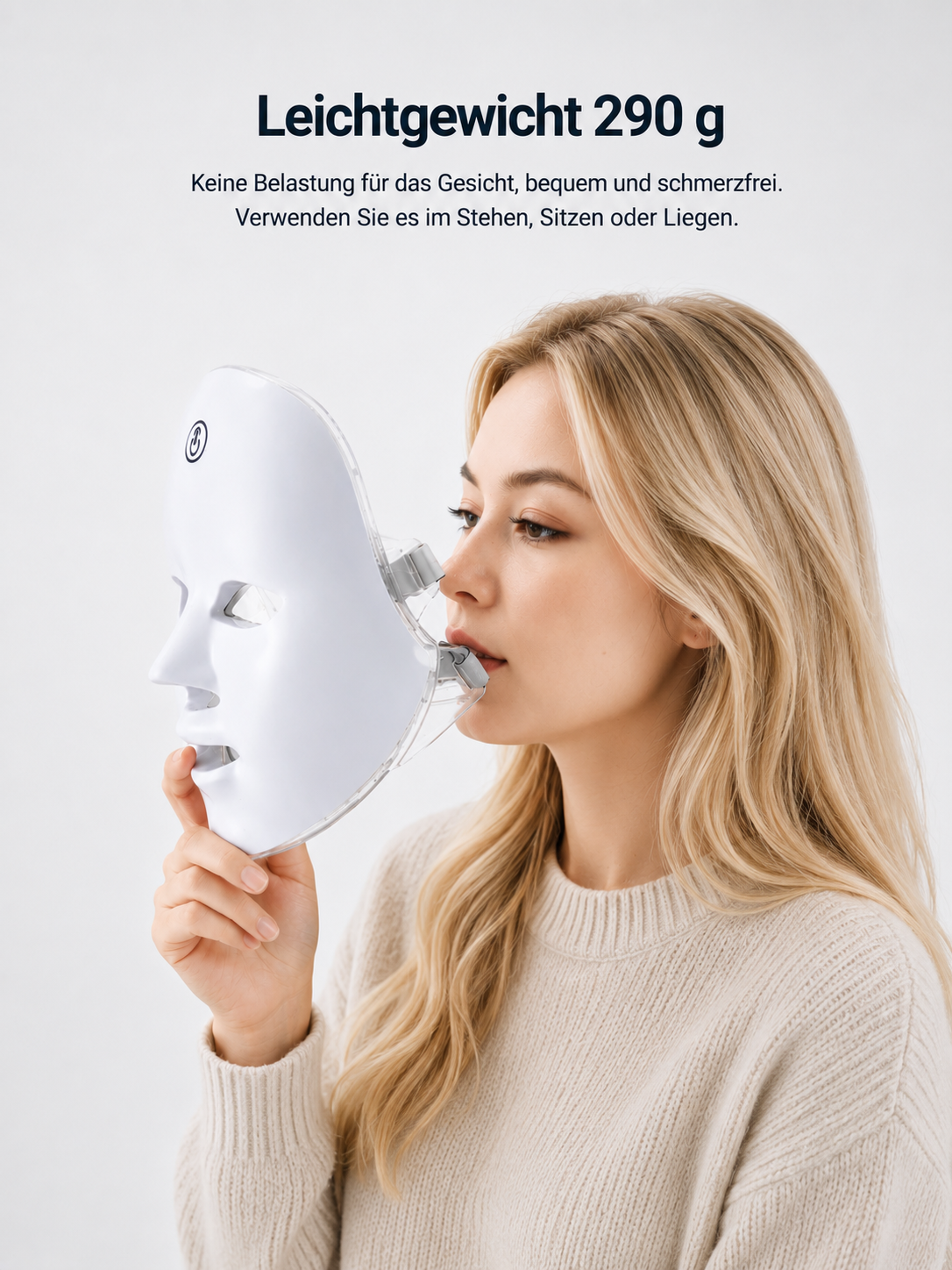 LED Gesichtsmaske mit 7 Farben- Hautverjüngung & Straffung