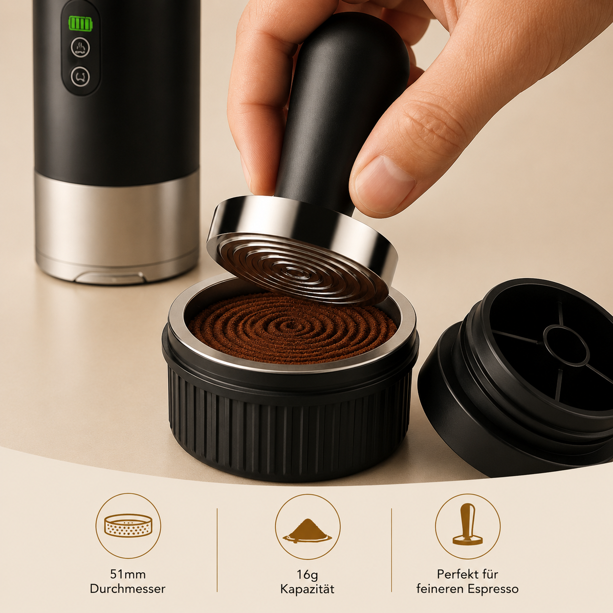 Premium Edelstahl Kaffeefilter 51mm