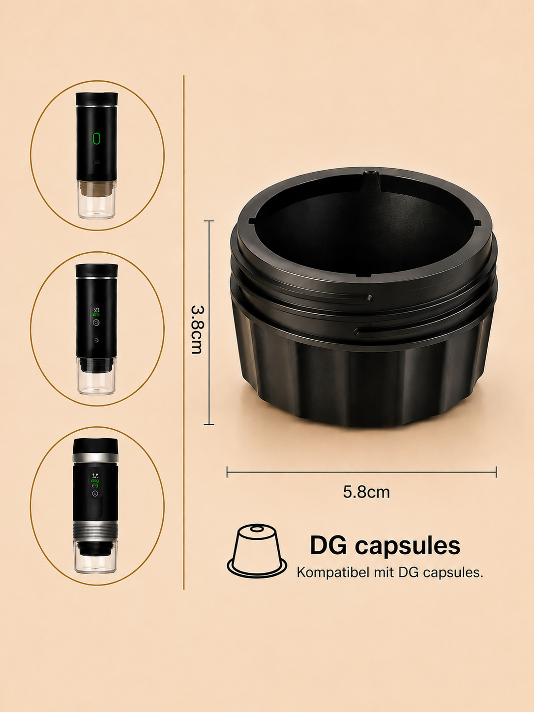 Premium Edelstahl Kaffeefilter 51mm