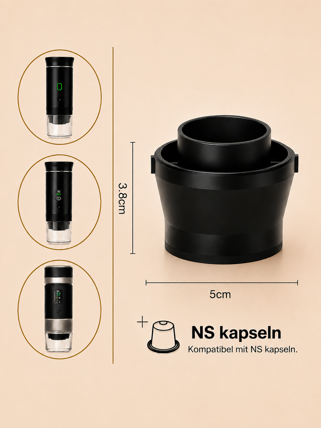 Premium Edelstahl Kaffeefilter 51mm