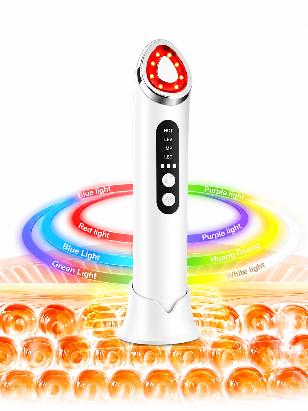 LED Gesichts- & Nackenmassagegerät mit EMS