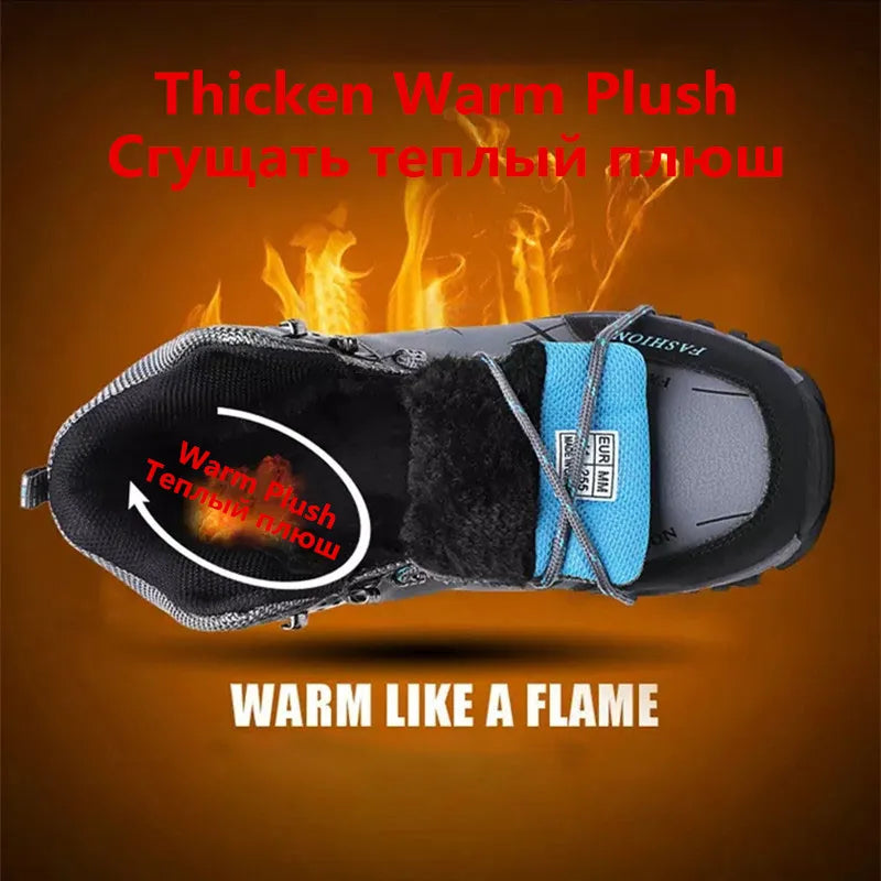 Herren Winter-Schneestiefel wasserabweisend, gepolstert