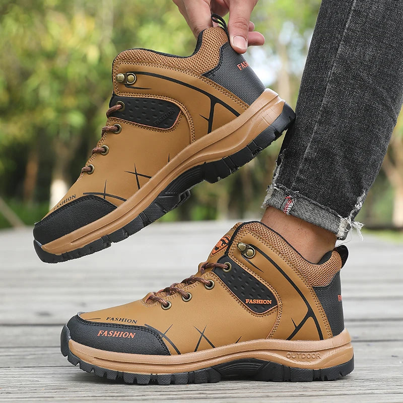 Herren Wanderstiefel Retro, wasserabweisend & rutschfest