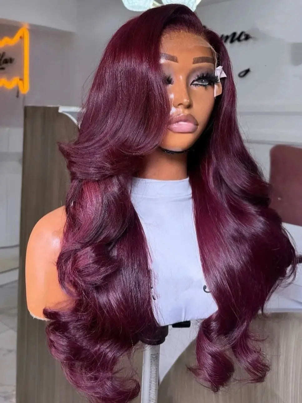 Lace Perücke Body Wave – Blond, Burgund, Ingwer & mehr, ohne Kleber