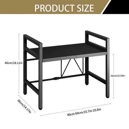 Mikrowellen-Regal ausziehbar 42–64 cm – Küchen-Organizer für die Arbeitsplatte