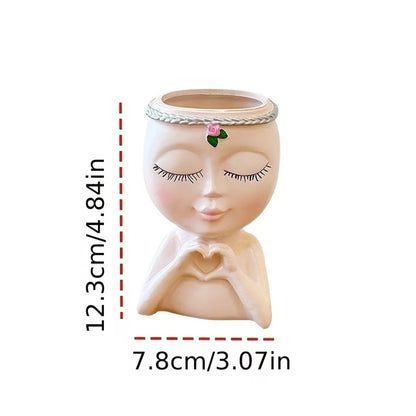 Pinselhalter Büste – dekorativer Make-up-Organizer für den Schminktisch