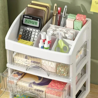 Kosmetik-Organizer mit 5 Schubladen – transparent, staubgeschützt
