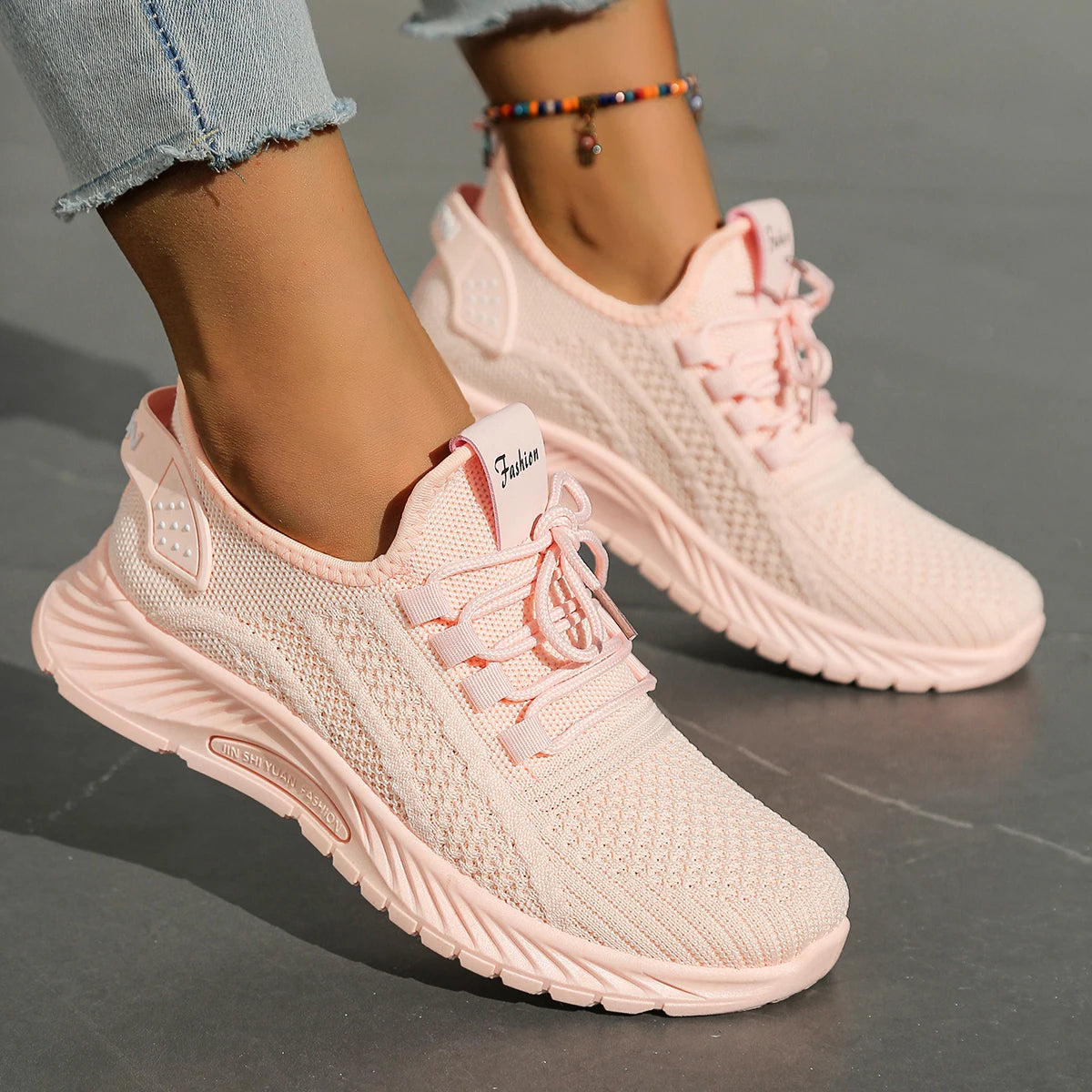 Damen Strick-Sneaker – leicht, atmungsaktiv & bequem