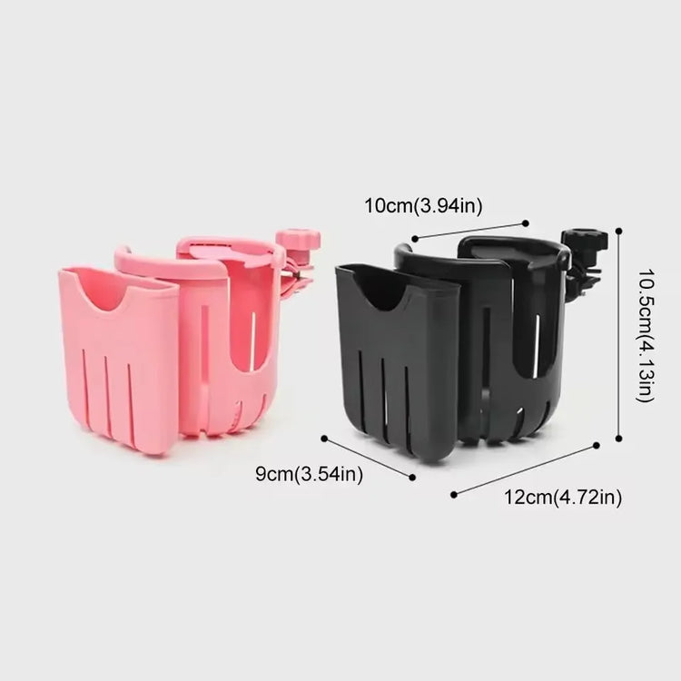 Baby stroller cup holder adjustable phone holder