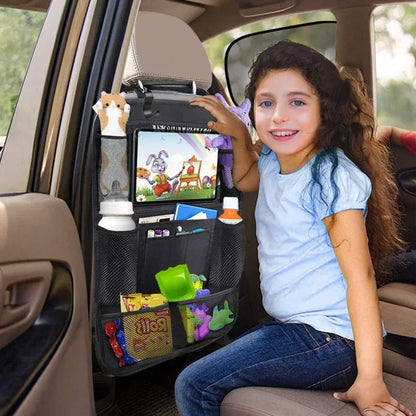 Auto-Rückenlehnen-Organizer mit Tablet-Halter – Sitzschutz für Kinder