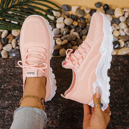 Damen Freizeit-Sneaker einfarbig – schlicht & vielseitig