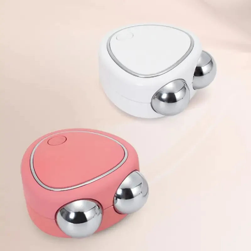 Portable Electric Face Lift Roller Massager Sonic Facial Lifting Skin Tighten Massage Double-headed Double Roller Massager