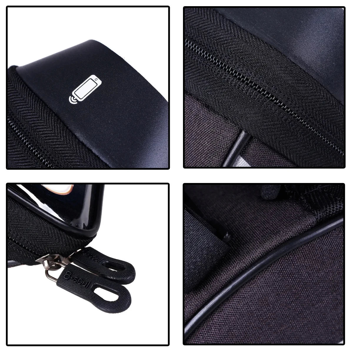 Fahrrad-Lenkertasche mit Handyfach – wasserabweisend, Touchscreen, 1 L