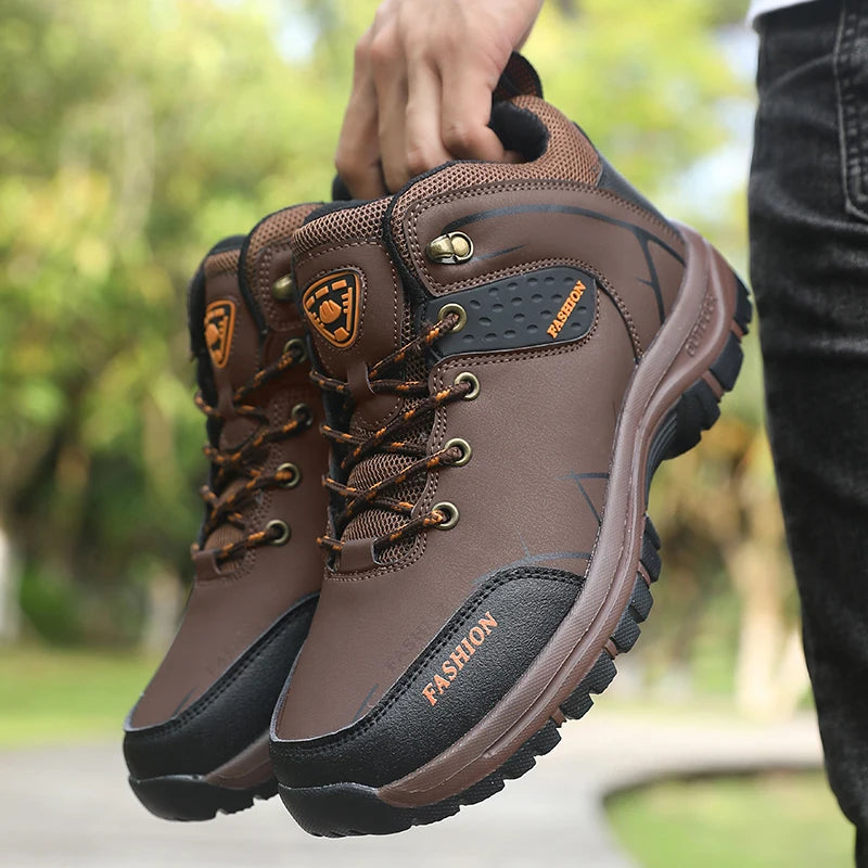 Herren Wanderstiefel Retro, wasserabweisend & rutschfest