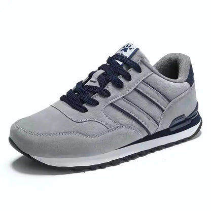 Herren Sneaker aus Kunstleder mit Schnürung, leicht & flach