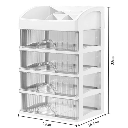 Kosmetik-Organizer mit 5 Schubladen – transparent, staubgeschützt