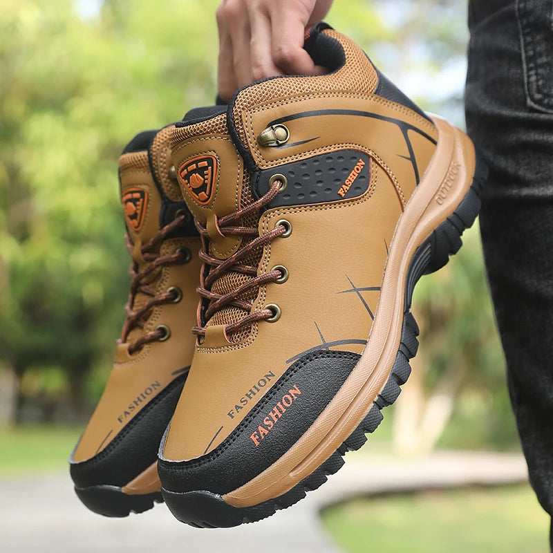 Herren Wanderstiefel Retro, wasserabweisend & rutschfest