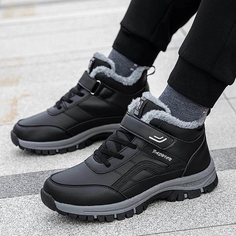 Herren Winterstiefel gefüttert, wasserabweisend