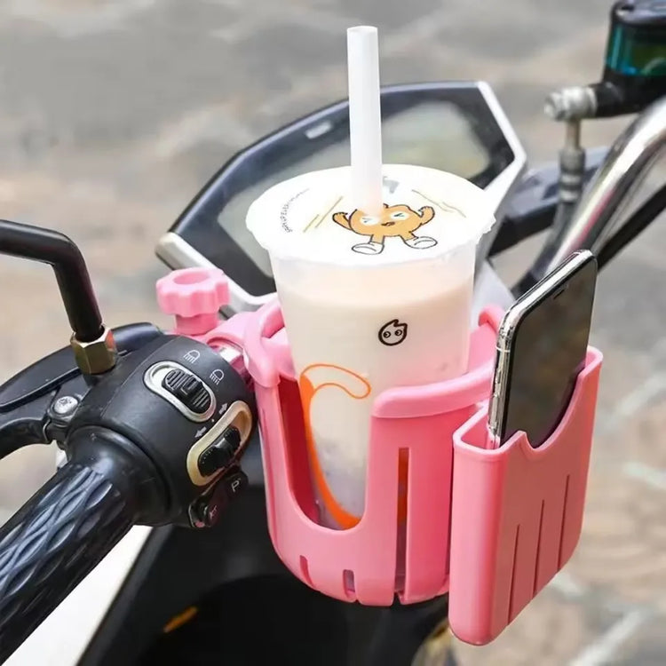 Baby stroller cup holder adjustable phone holder