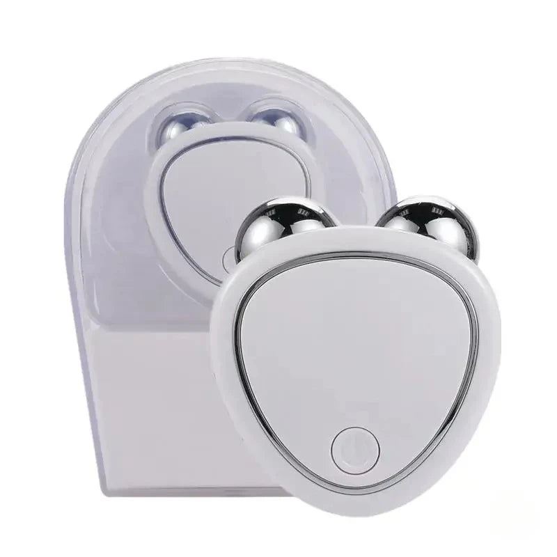 Portable Electric Face Lift Roller Massager Sonic Facial Lifting Skin Tighten Massage Double-headed Double Roller Massager