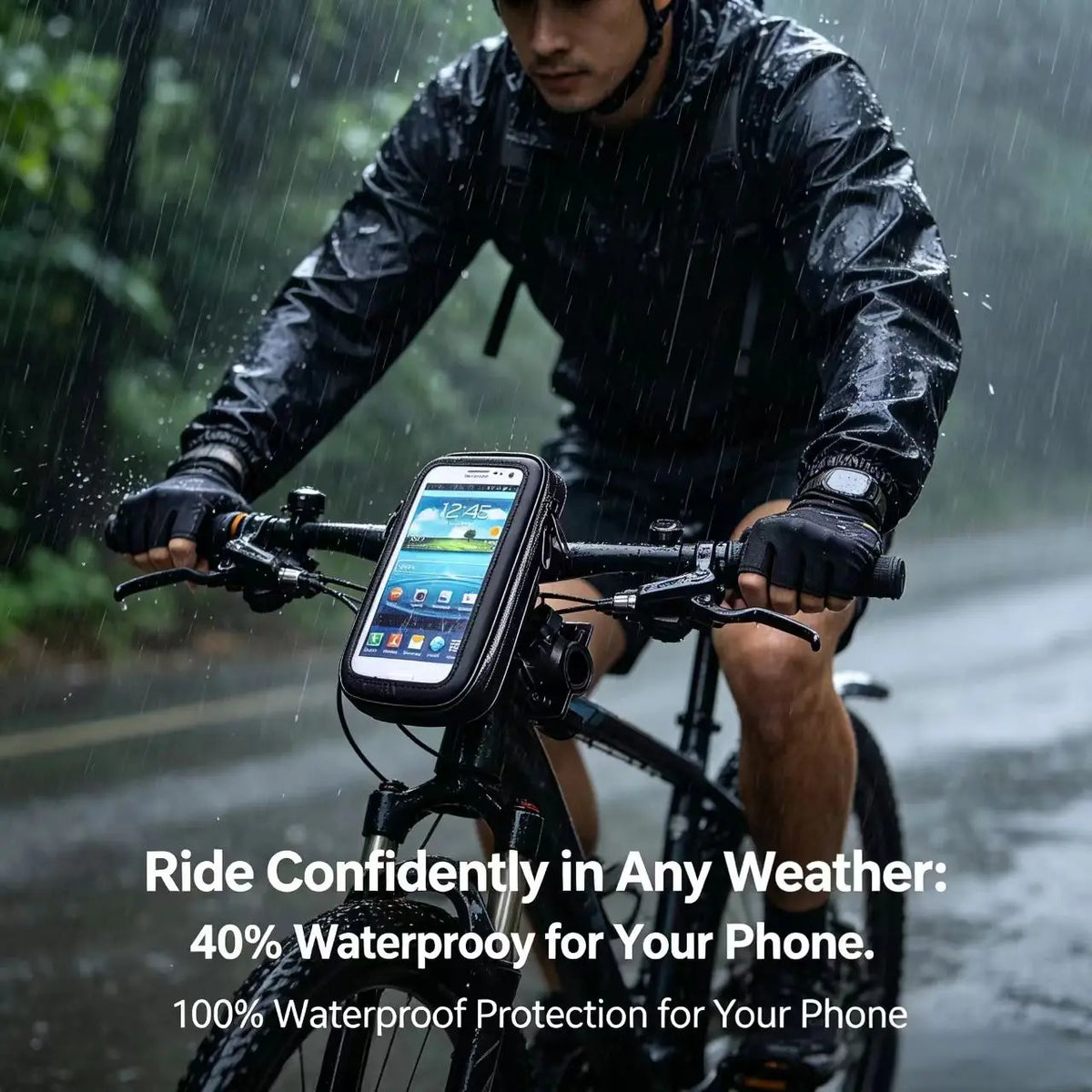 Handyhalterung-Tasche fürs Fahrrad & Motorrad – wasserabweisend, Touchscreen