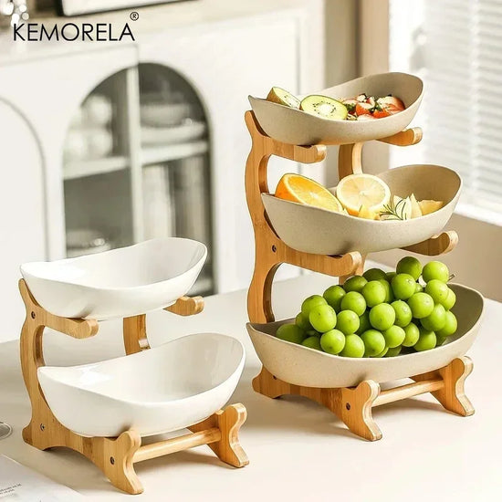 Etagere mehrstöckig für Obst & Snacks, Kunststoff
