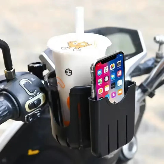 Baby stroller cup holder adjustable phone holder