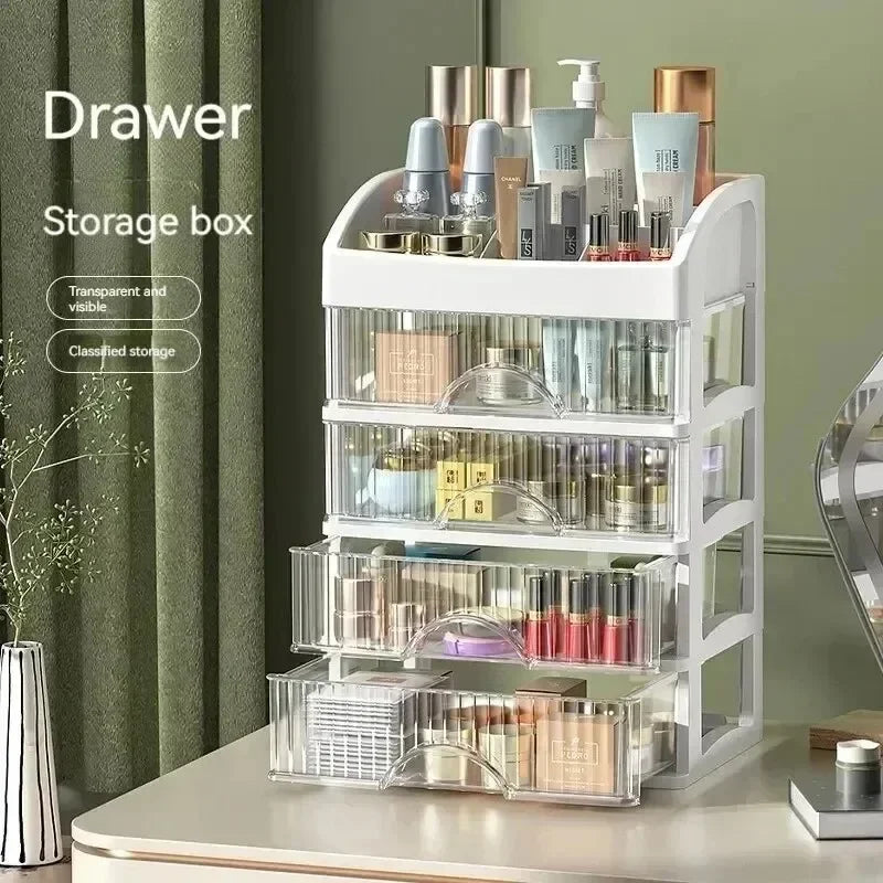 Kosmetik-Organizer mit 5 Schubladen – transparent, staubgeschützt