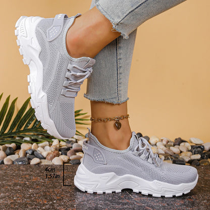Damen Freizeit-Sneaker einfarbig – schlicht & vielseitig