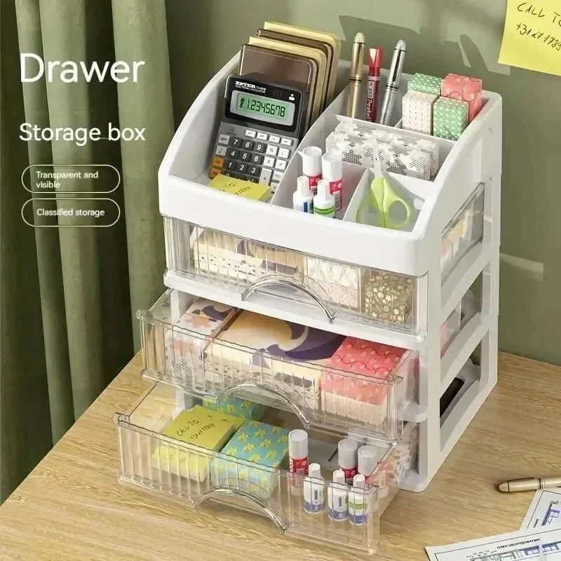 Kosmetik-Organizer mit 5 Schubladen – transparent, staubgeschützt