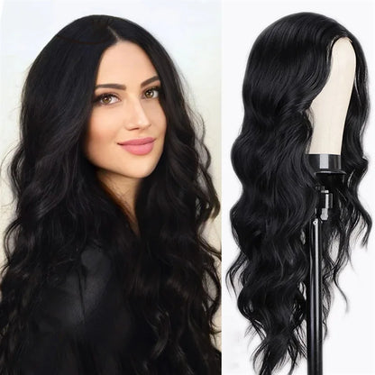 Lange Locken-Perücke mit großen Wellen – voluminös, hitzebeständig