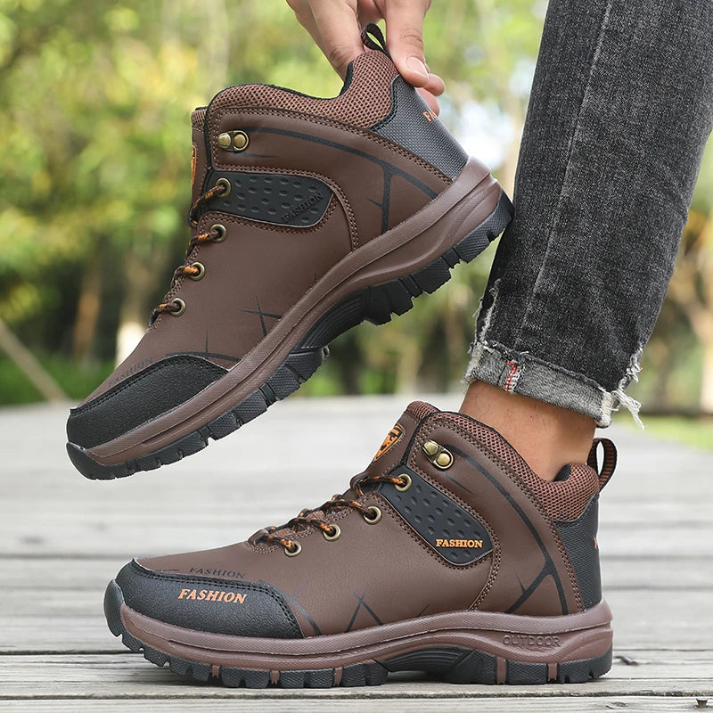 Herren Wanderstiefel Retro, wasserabweisend & rutschfest