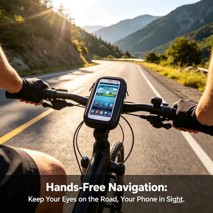 Handyhalterung-Tasche fürs Fahrrad & Motorrad – wasserabweisend, Touchscreen