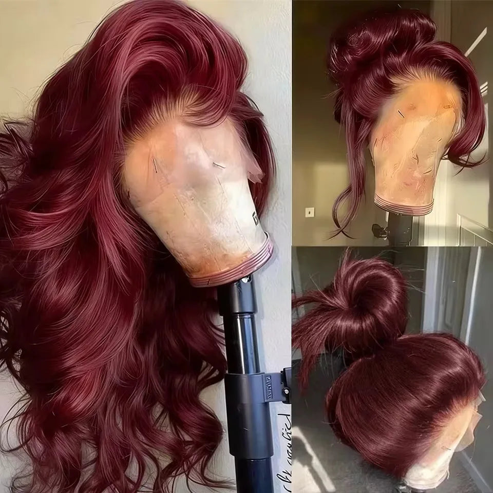 Lace Perücke Body Wave – Blond, Burgund, Ingwer & mehr, ohne Kleber