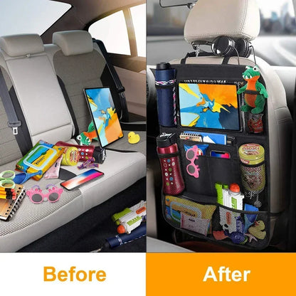 Auto-Rückenlehnen-Organizer mit Tablet-Halter – Sitzschutz für Kinder