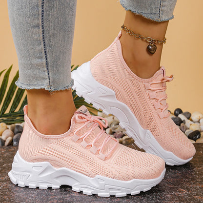 Damen Freizeit-Sneaker einfarbig – schlicht & vielseitig