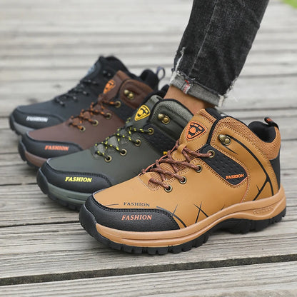 Herren Wanderstiefel Retro, wasserabweisend & rutschfest