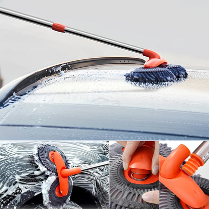 Auto-Reinigungsset mit Bürste, Schwamm & Mikrofasertüchern